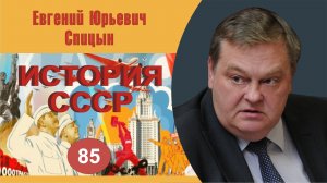 "Образование и разгром «новой» и «объединенной» оппозиций". Выпуск № 85. Е.Ю.Спицын "История СССР