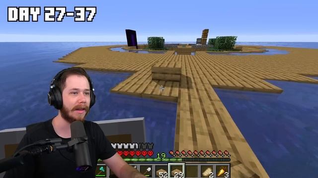 I Survived 100 Days Stranded On ONE BLOCK in An Ocean Only World In Minecraft Hardcore! смотреть онлайн