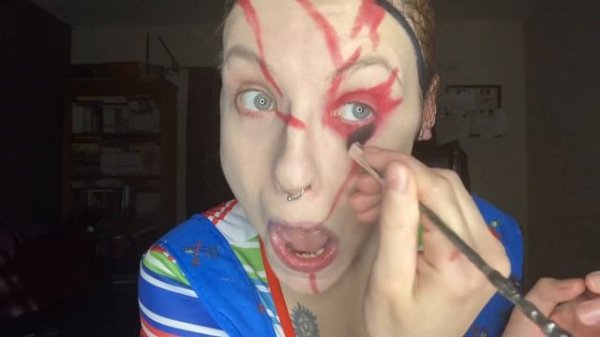 Chucky doll cosplay #chucky2022 #makeuptutorial #chuckydoll