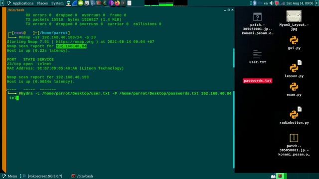 Hacking Telnet 23 using Hydra смотреть онлайн