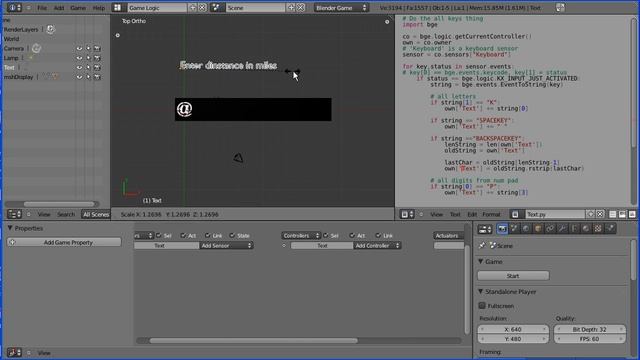 Blender 2.5 Game Engine Creating an Input, Process, Output Application Part 1 Setting Up Text Boxes смотреть онлайн