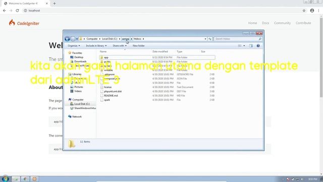 Tutorial Xampp 7.4 + Codeigniter 4 + Admin LTE 3 смотреть онлайн