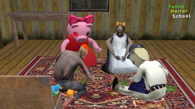 secret labyrinth vs Granny, Ice Scream, Grandpa - funny horror school animation (p.52) смотреть онлайн