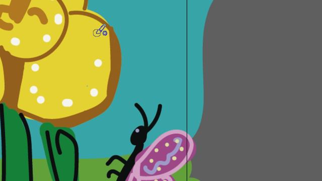 Рисуем необычный цветок и бабочку часть 92 смотреть онлайн