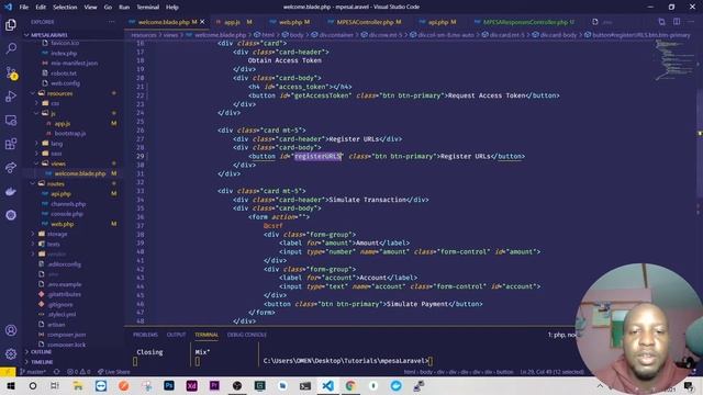 M-PESA API Laravel Integration - C2B Register URLs | SIRVTECH смотреть онлайн