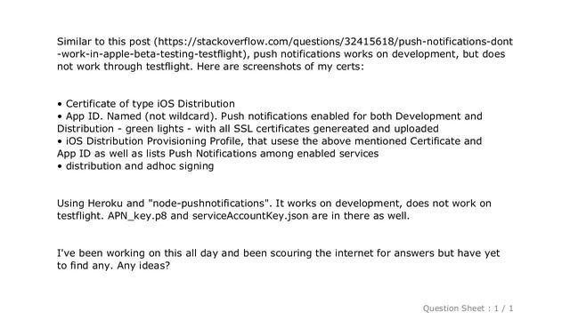 iOS : Push Notifications not working in Testflight смотреть онлайн