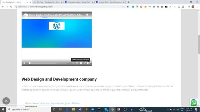 How to Add Facebook Video in WordPress | Embed a Facebook Video | WordPress Tutorials смотреть онлайн