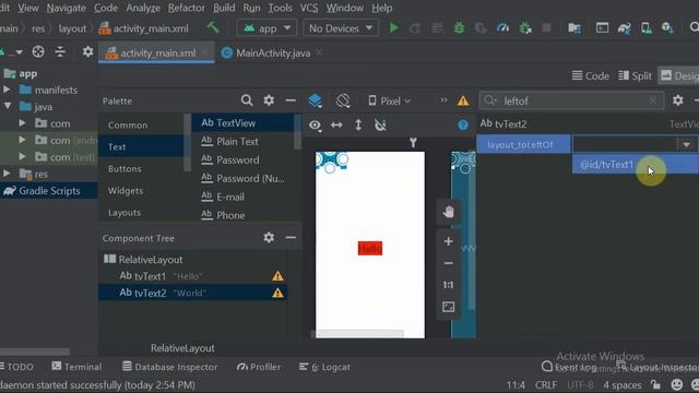 Android - RelativeLayout смотреть онлайн