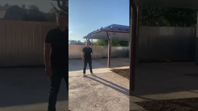 Альтернатива Гаражу  Навес с хозблоком