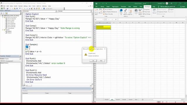 19_VBA_Handling Errors смотреть онлайн