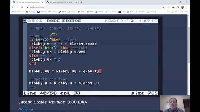 TIC-80 Platformer Lesson 5: jump & gravity смотреть онлайн