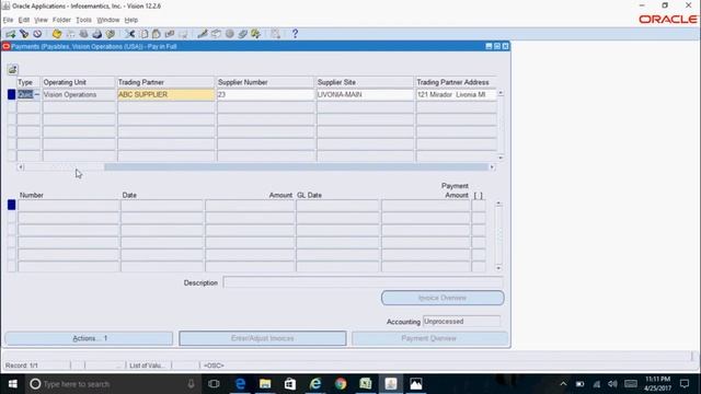 Oracle EBS - How to Create a Quick Payment in Oracle AP смотреть онлайн