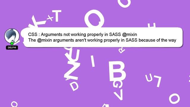 CSS : Arguments not working properly in SASS @mixin смотреть онлайн