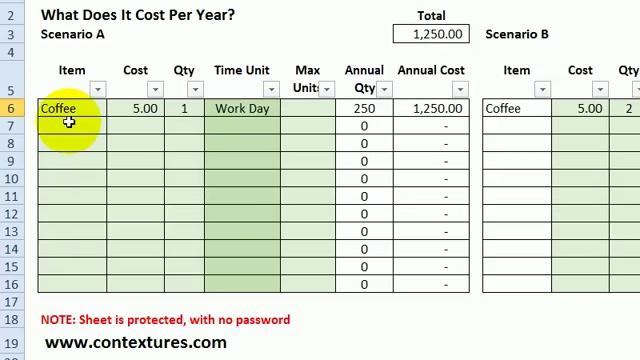 Calculate Annual Costs and Savings with Excel Template смотреть онлайн