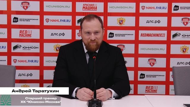 Андрей Таратухин ответил на вопросы СМИ после второго матча с ХК «Металлург ВО» смотреть онлайн
