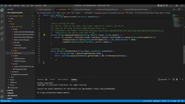 Generating JWT Token in JAVA смотреть онлайн