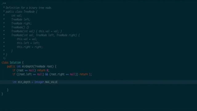 Minimum Depth of Binary Tree - LeetCode 111 - DFS with Recursion - Java Solution смотреть онлайн