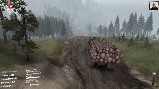SpinTires:Прохождение карты - ВУЛКАН смотреть онлайн