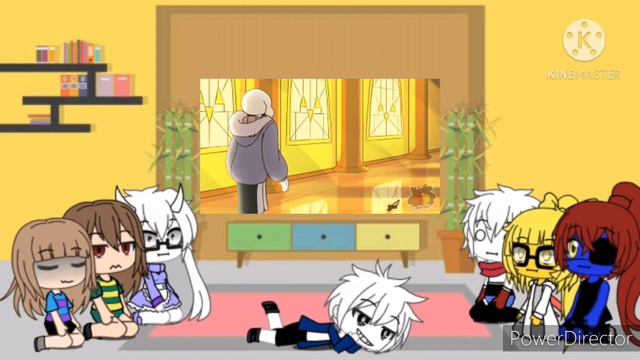 Los personajes de undertale reaccionan a frisk vs Sans смотреть онлайн
