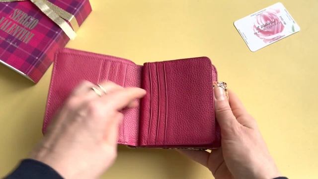 ❤Женский лакированный кошелек под питона Sergio Valentini➡️СВ 3102-198 смотреть онлайн