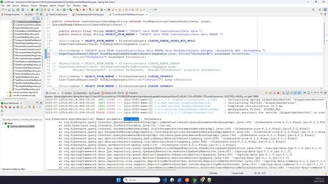 Solución (FIX): Java - Spring JPA: org.hibernate.QueryException: Named parameter not bound : XXXX смотреть онлайн
