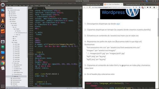 ? Tutorial Wordpress crear plantilla desde cero [03.-Plantilla en bootstrap] смотреть онлайн
