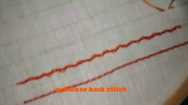 Outline stitch 2( back stitch)