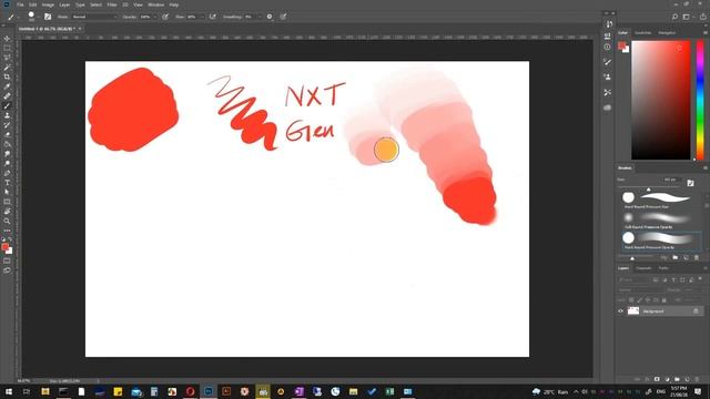 Pressure Sensitivity use in Adobe Photoshop brushes смотреть онлайн