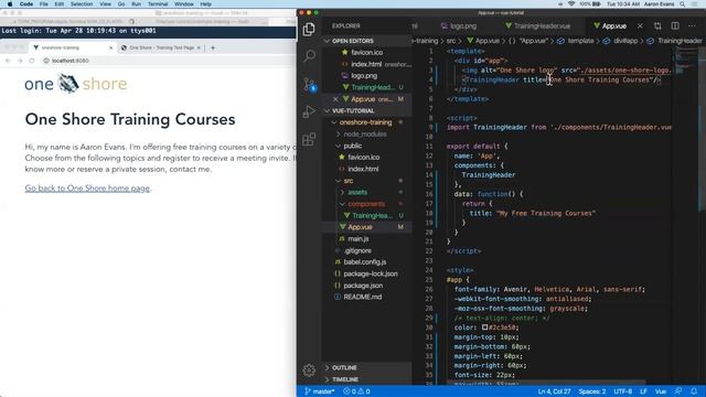 Web Development with Javascript 4 - Standalone Vue Components смотреть онлайн