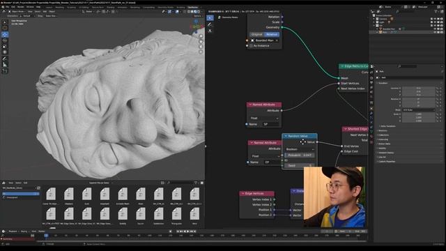 Blender Shortest Path / Geometry Nodes Tutorial смотреть онлайн
