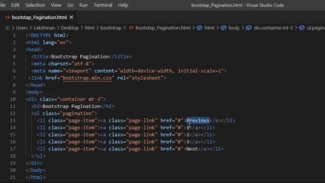 Bootstrap Pagination смотреть онлайн