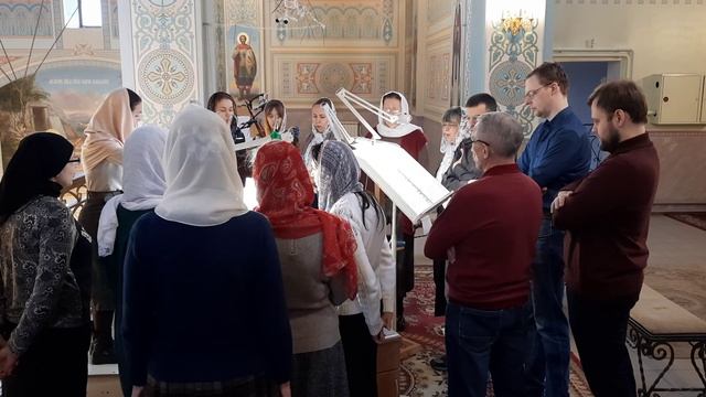 "От восток солнца до запад...", встреча Архиерея. Регент Екатерина Артюхова. смотреть онлайн