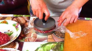 Пресс для гамбургеров - Делаем котлеты для приготовления гамбургеров!!!