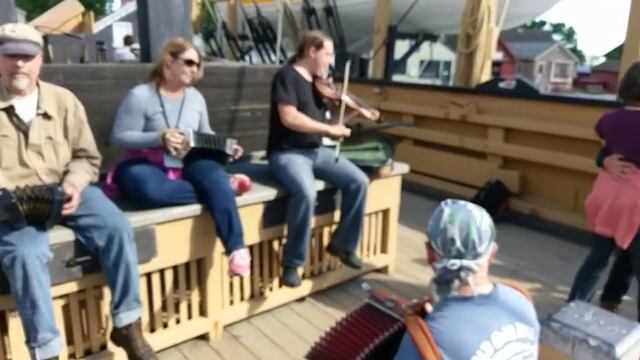 John Ryan's Polka/Kerry Polka/The Rose Tree and dancing aboard the Charles W. Morgan смотреть онлайн