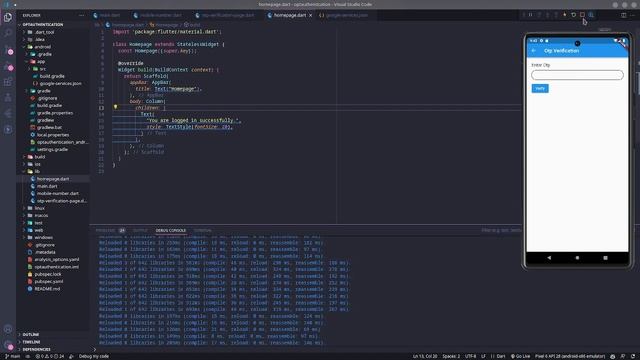 Flutter Firebase Phone Number & OTP Authentication || Flutter and Firebase смотреть онлайн