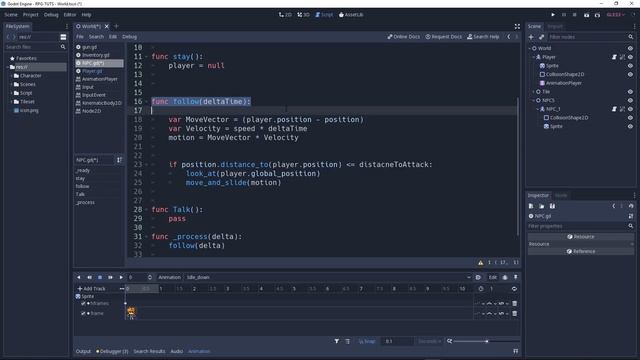 Godot Engine: RPG Game (EP- 4: NPC-1 And Fixing Player Movement Bug) смотреть онлайн
