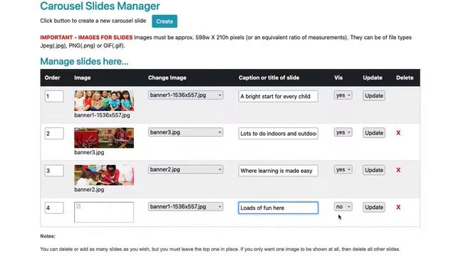 Admin area manage carousel slides смотреть онлайн