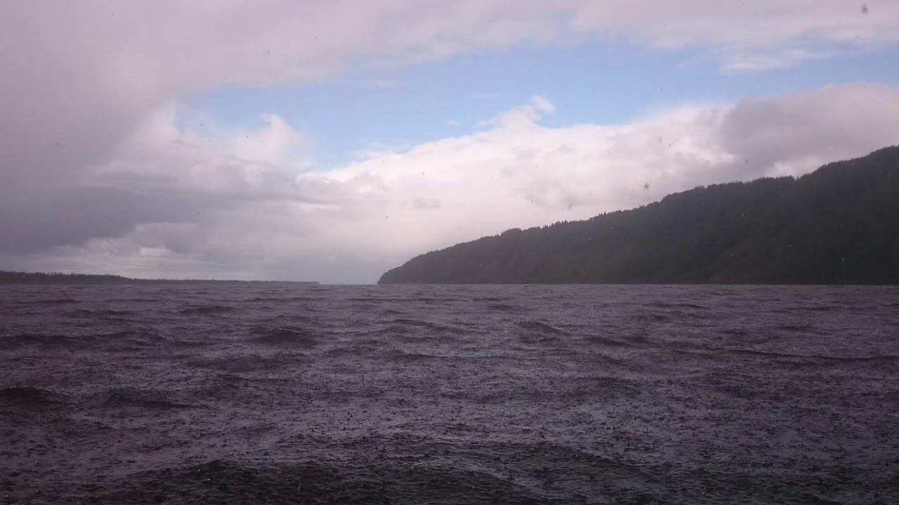 Сильнейший шторм с градом на Северной Двине