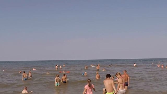 Отдых на море | Кучугуры 2018 | Краснодарский край | Пляж в конце июля смотреть онлайн