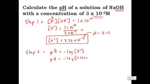 Calculating pH from [OH-] hydroxide Concentration - CLEAR & SIMPLE смотреть онлайн