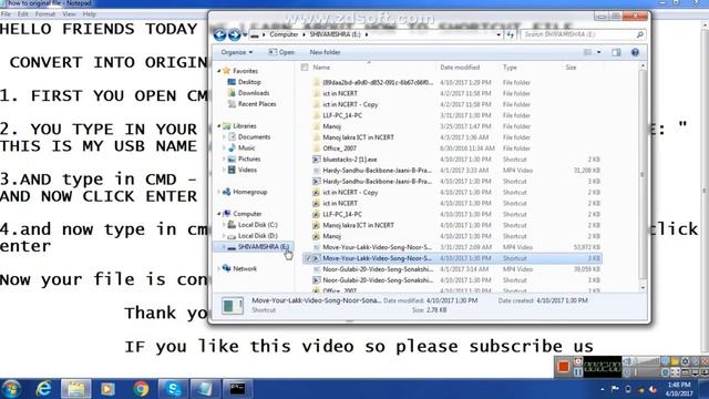 How To Convert Shortcut file Into Original File in CMD смотреть онлайн