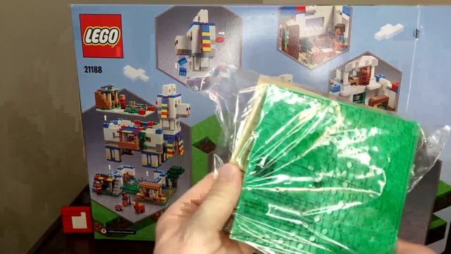 Unbox LEGO Minecraft Llama Village 21188 house villager pink sheep pillager смотреть онлайн
