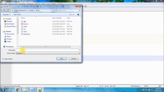 How to run php script using WAMPserver. смотреть онлайн