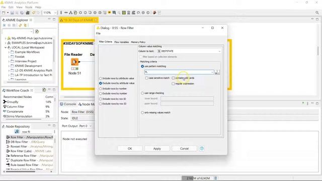 Day 10 - Row Filter Node - 30 Days of KNIME смотреть онлайн