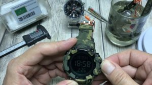 Обзор часов SKMEI 1968 CAMOUFLAGE  5 ATM. Настройка, тест на воду.