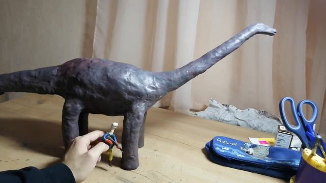Апатозавр из пластилина. смотреть онлайн