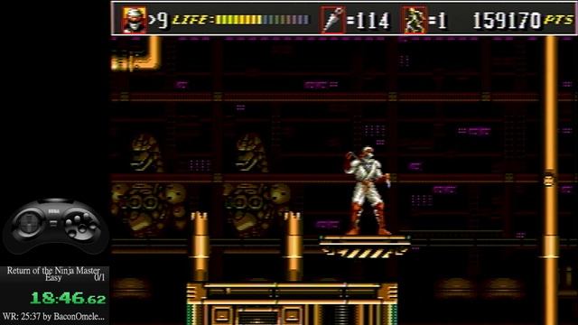 (No Deaths) SHINOBI III: RETURN OF THE NINJA MASTER (1993) (Genesis) Playthrough 35:56 смотреть онлайн