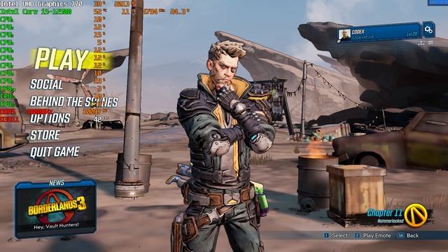 Intel UHD Graphics 770 / Borderlands 3 Benchmark / i5-12500 + DDR5 смотреть онлайн