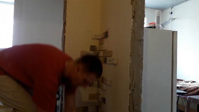 мой способ укладки декоративного кирпича(камня) смотреть онлайн