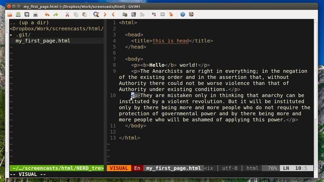 Научись HTML #2: тэг "p" и вложенные абзацы смотреть онлайн